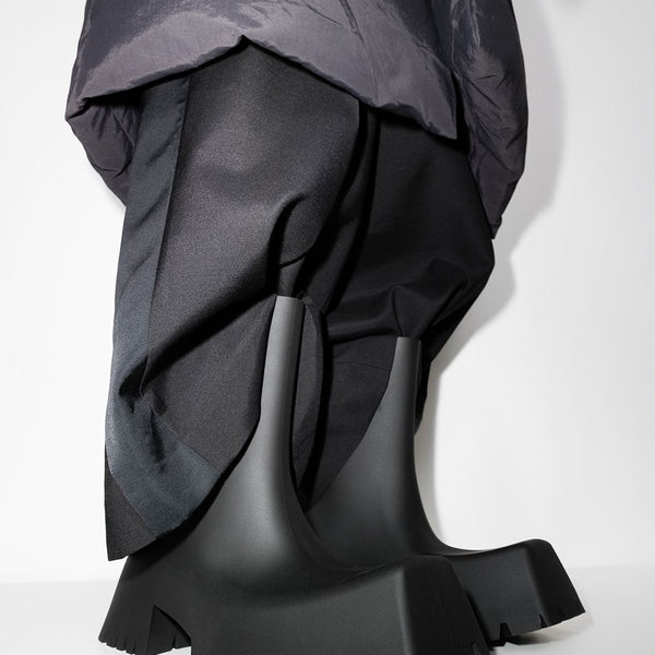 Balenciaga premium boots detail and craftsmanship close-up
