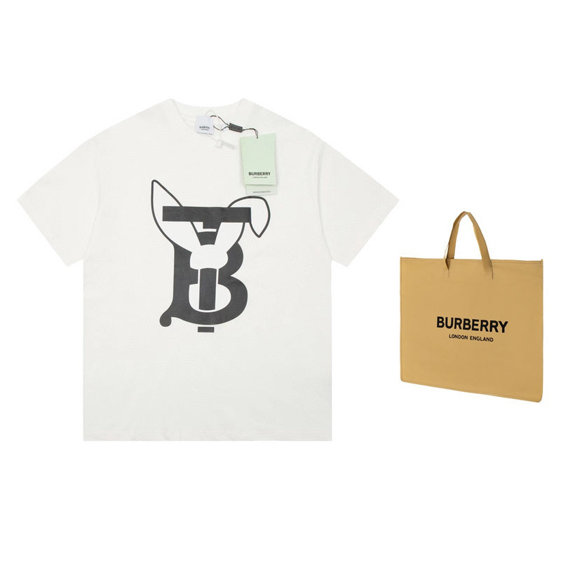 Burberry luxury t-shirt detail shot