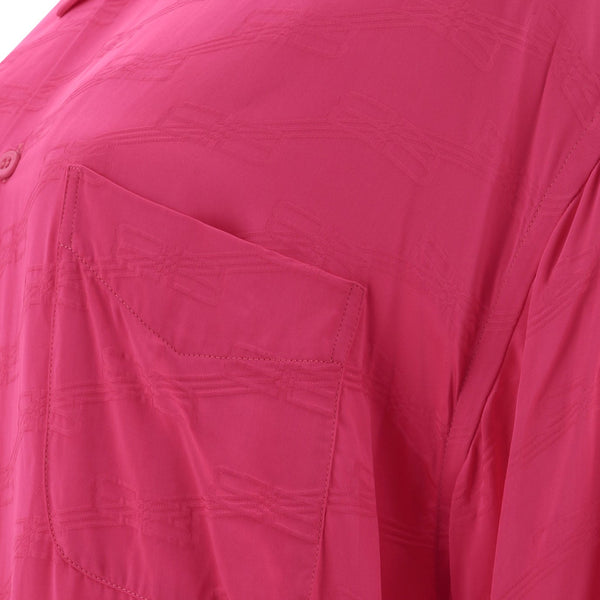 Close-up of Balenciaga shirts hardware and fine stitching