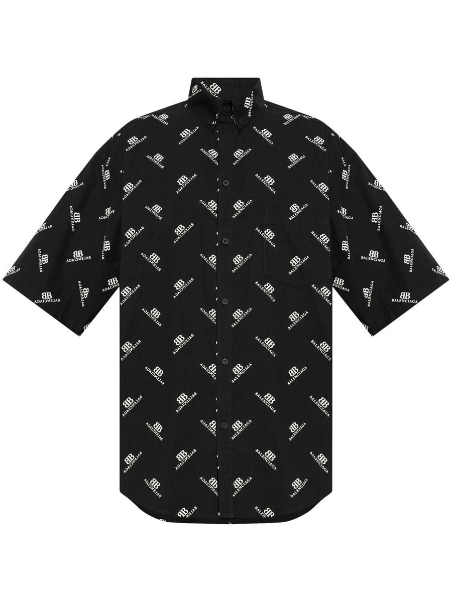 Balenciaga Tops? BALENCIAGA Large Fit Button-Up Shirt Premium Designer Casual Top