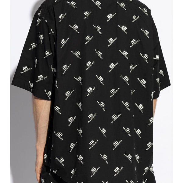Close-up of Balenciaga shirts hardware and fine stitching