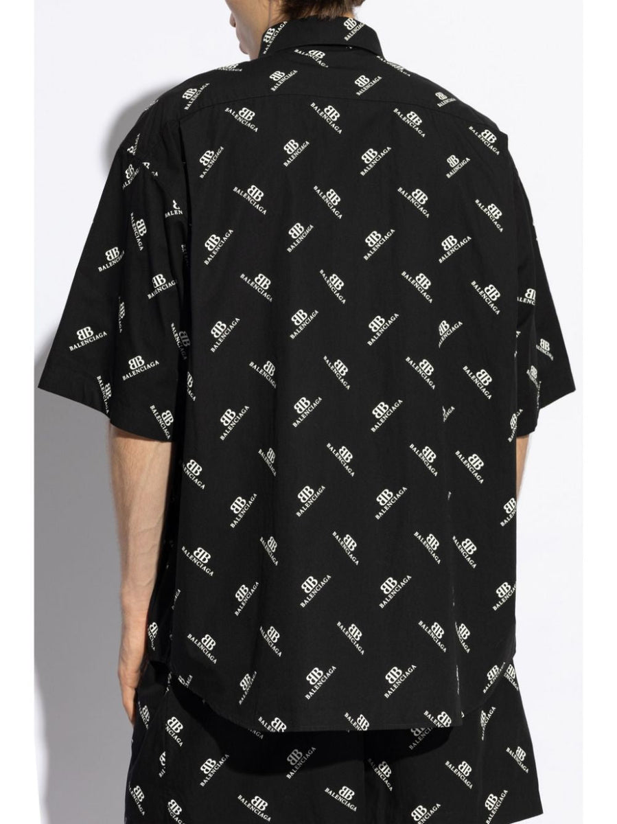 Balenciaga Tops- BALENCIAGA Large Fit Button-Up Shirt Elegant Everyday Designer Top
