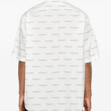 Close-up of Balenciaga shirts hardware and fine stitching