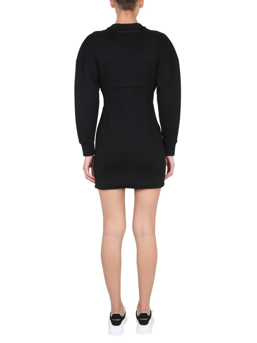 Alexander McQueen Dresses? Alexander Mcqueen Women Mini Dress With Cocoon Sleeves Luxury Party Occasion Dress