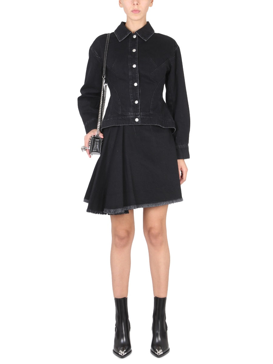 Alexander McQueen premium skirts detail and craftsmanship close-up