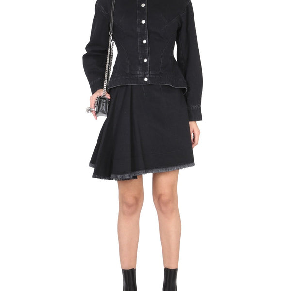 Alexander McQueen premium skirts detail and craftsmanship close-up
