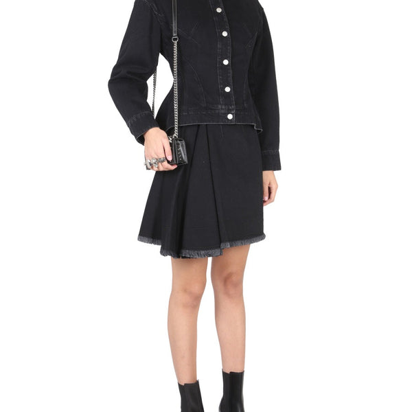 Alexander McQueen Jackets? Alexander Mcqueen Women Hybrid Denim Jacket Premium Casual Designer Jacket
