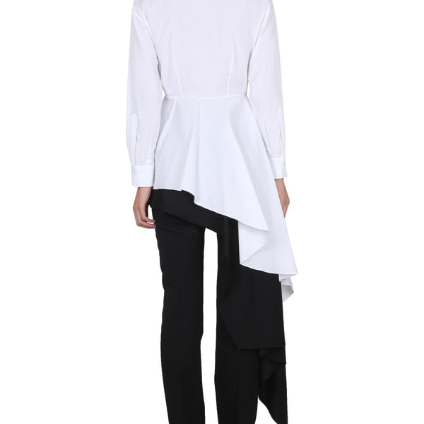 Alexander McQueen Tops? Alexander Mcqueen Women Asymmetric Shirt Premium Designer Casual Top