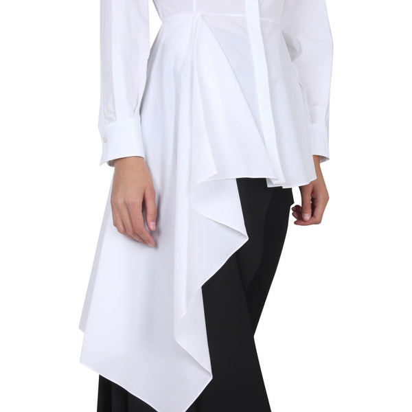 Alexander McQueen Tops? Alexander Mcqueen Women Asymmetric Shirt Premium Designer Casual Top