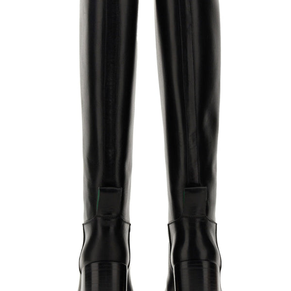 Bottega Veneta premium boots & booties detail and craftsmanship close-up