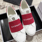 Givenchy Burgundy Pointed-Toe Flats - Close-Up Texture View
