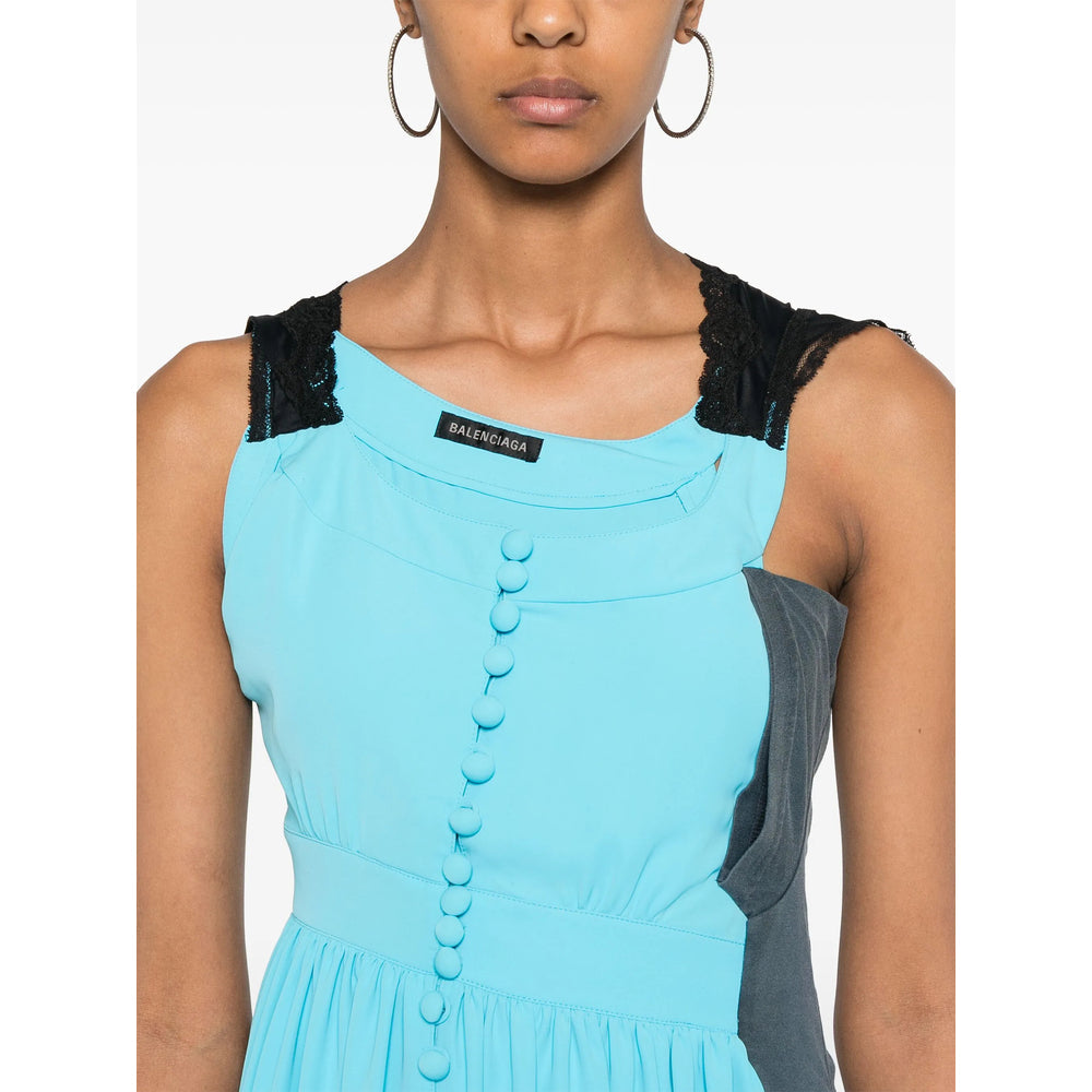 Balenciaga premium cocktail dresses detail and craftsmanship close-up