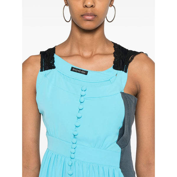 Balenciaga premium cocktail dresses detail and craftsmanship close-up