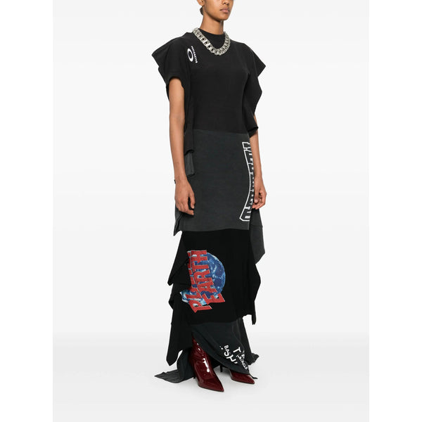 Close-up of Balenciaga cocktail dresses hardware and fine stitching