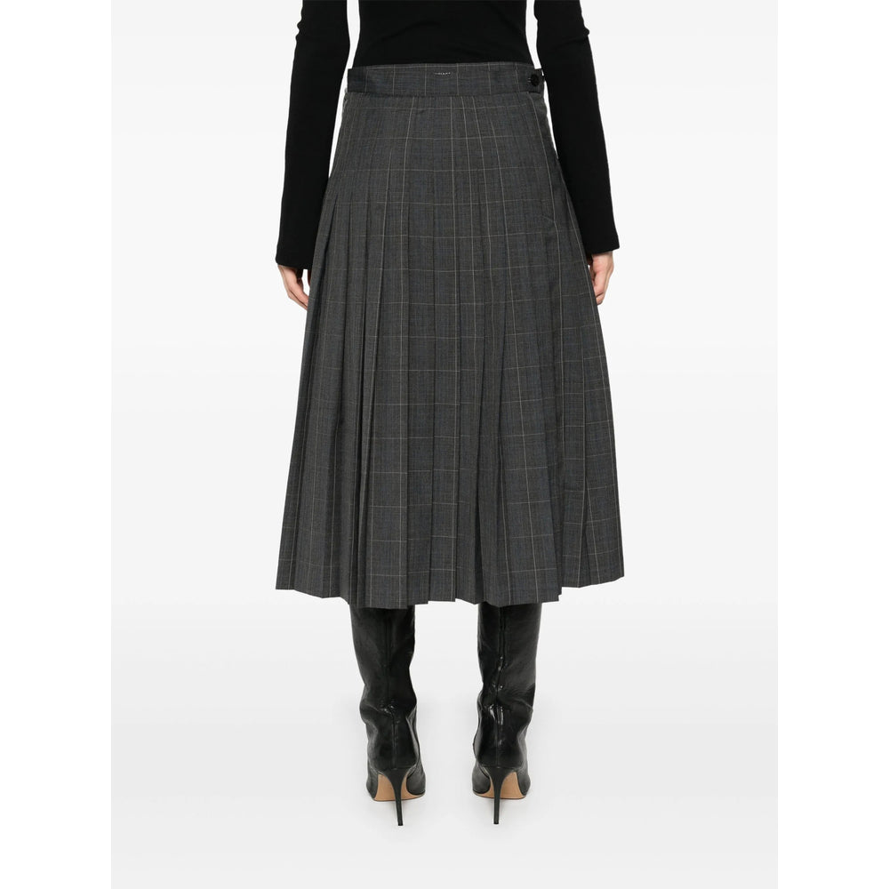Balenciaga Skirts? Balenciaga Grey Skirts - Pleated Skirts Women Chic Everyday Designer Skirt