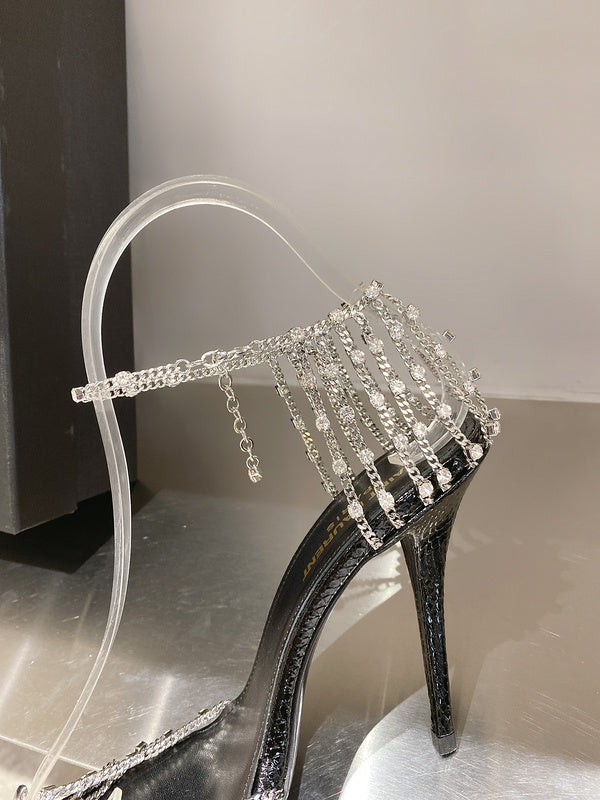 Saint Laurent designer shoes full view
