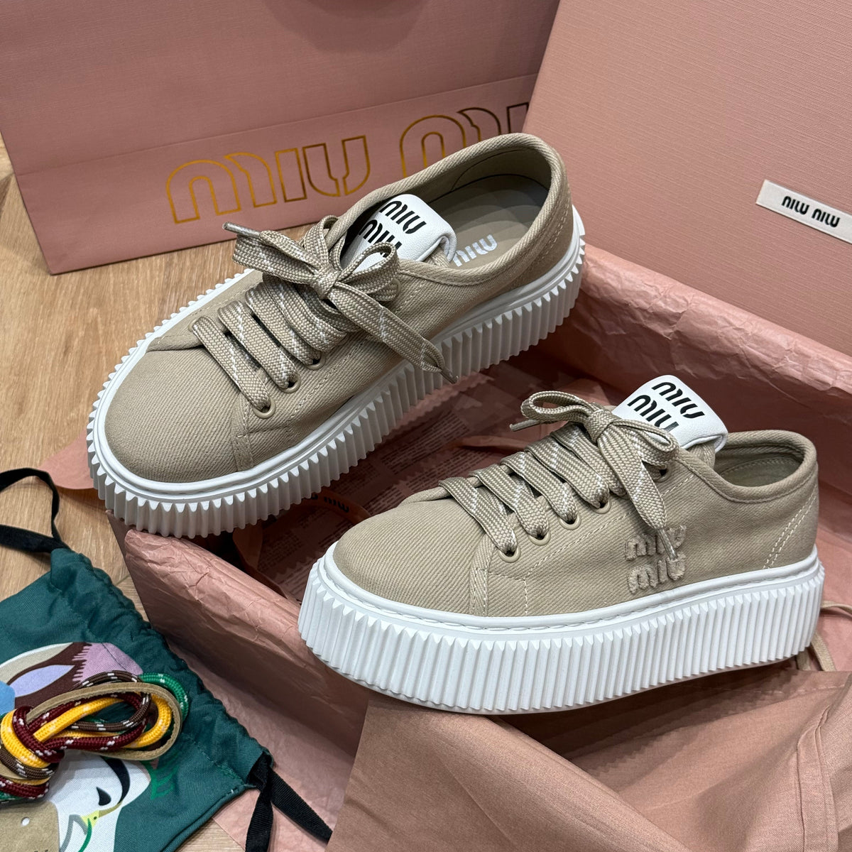 Shoes- Miu M Trainers Premium Designer Casual Shoes