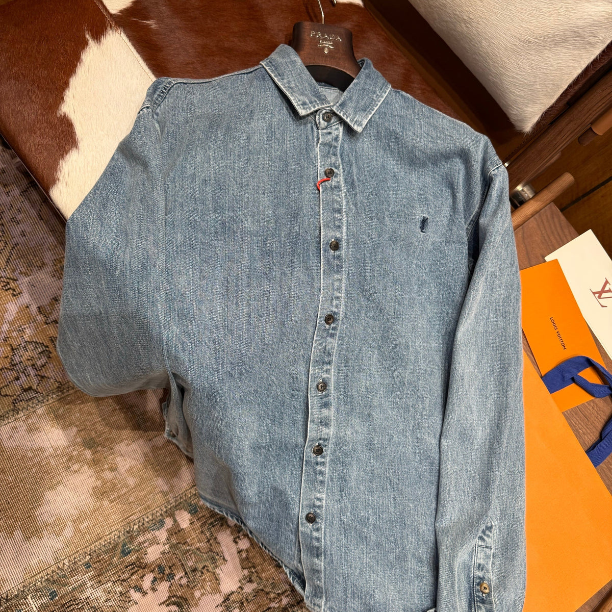 Saint Laurent Tops- Saint Laurent Denim Shirt Premium Designer Casual Top