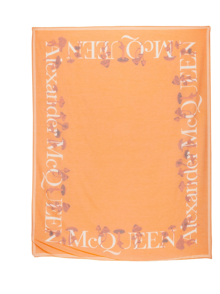 Alexander McQueen Scarves? Alexander Mcqueen Women Mushroom Scarf Elegant Everyday Designer Scarf