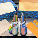Louis Vuitton luxury shoes detail shot