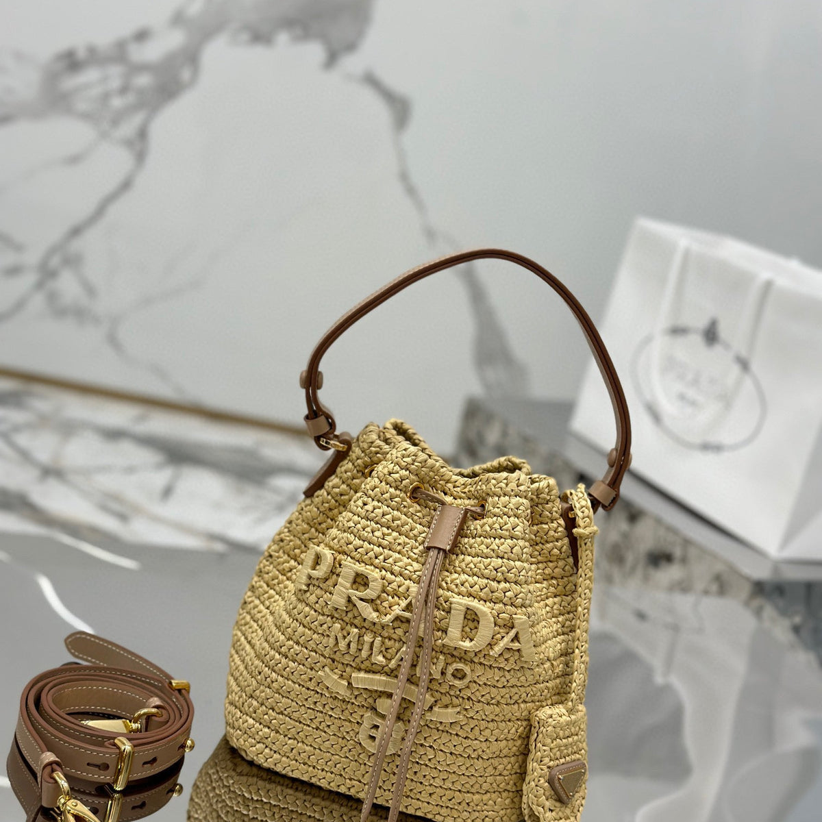 Bags- Pd Crochet Mini Bucket Bag Elegant Everyday Designer Handbag