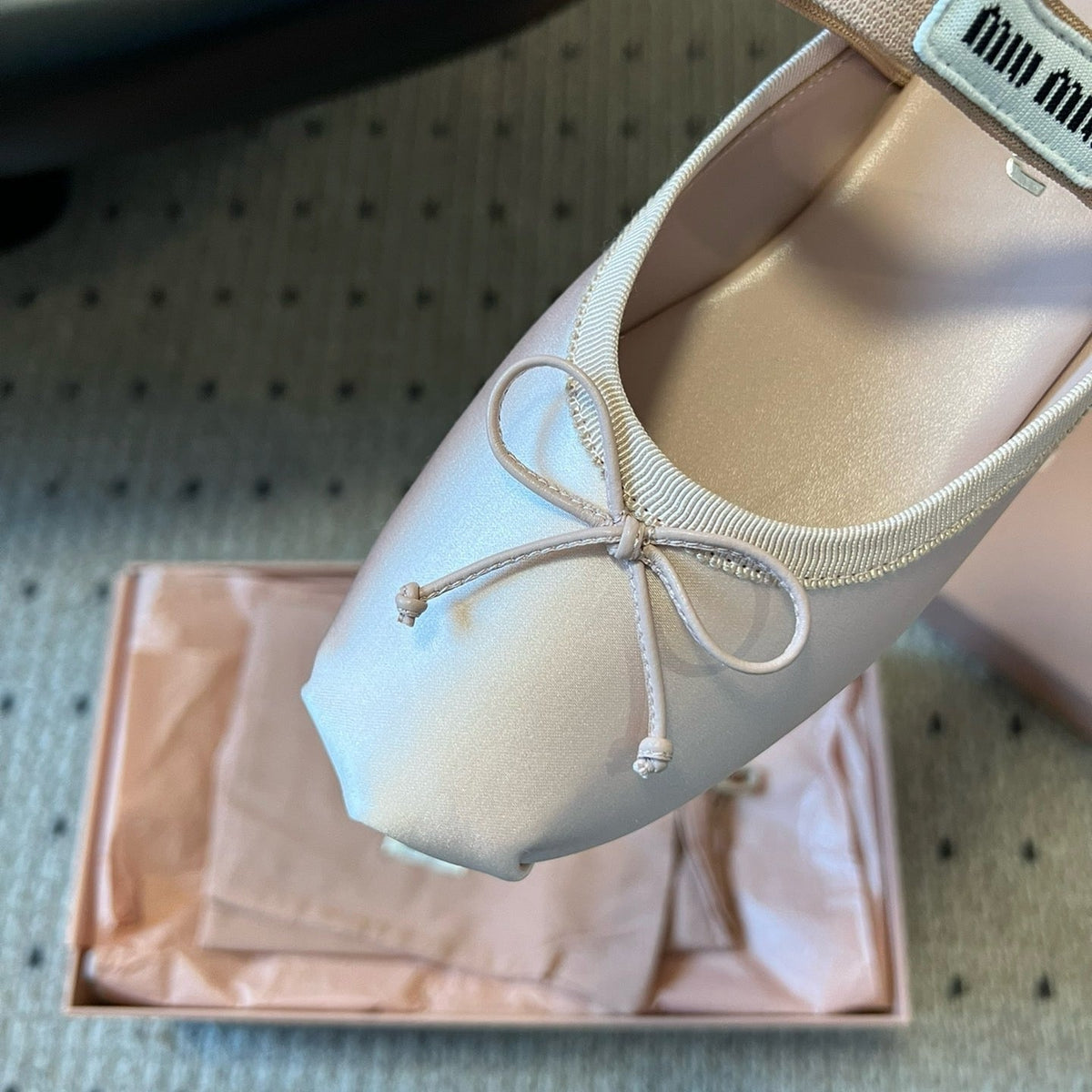 Shoes- Miu M Ballerina Flats Luxury Lifestyle Designer Footwear
