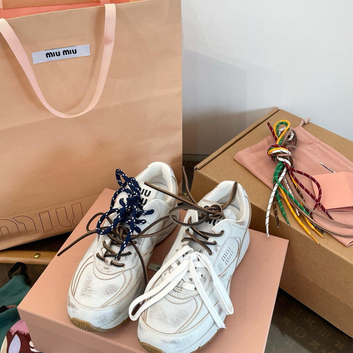 Shoes- Miu M Trainers Luxury Lifestyle Designer Footwear