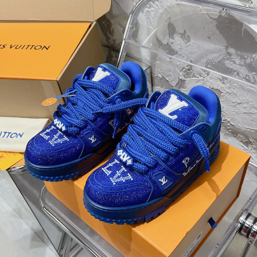 Louis Vuitton Shoes- Louis Vuitton Lou Trainers Comfortable Everyday Designer Shoes