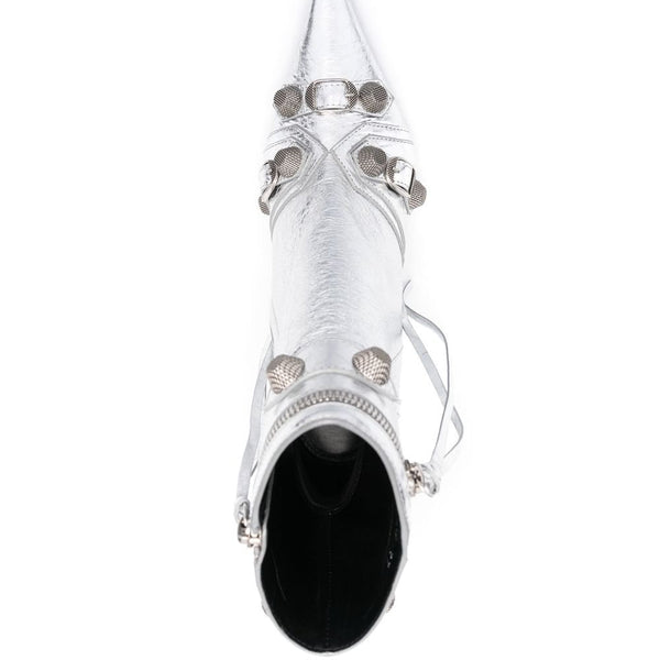 Balenciaga Shoes? BALENCIAGA Metallic Ankle Boots with Stiletto Heel Luxury Lifestyle Designer Footwear