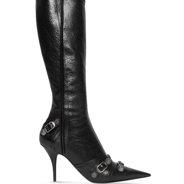 Balenciaga Shoes- BALENCIAGA Chic Stiletto Leather Boots - 90MM Luxury Lifestyle Designer Footwear