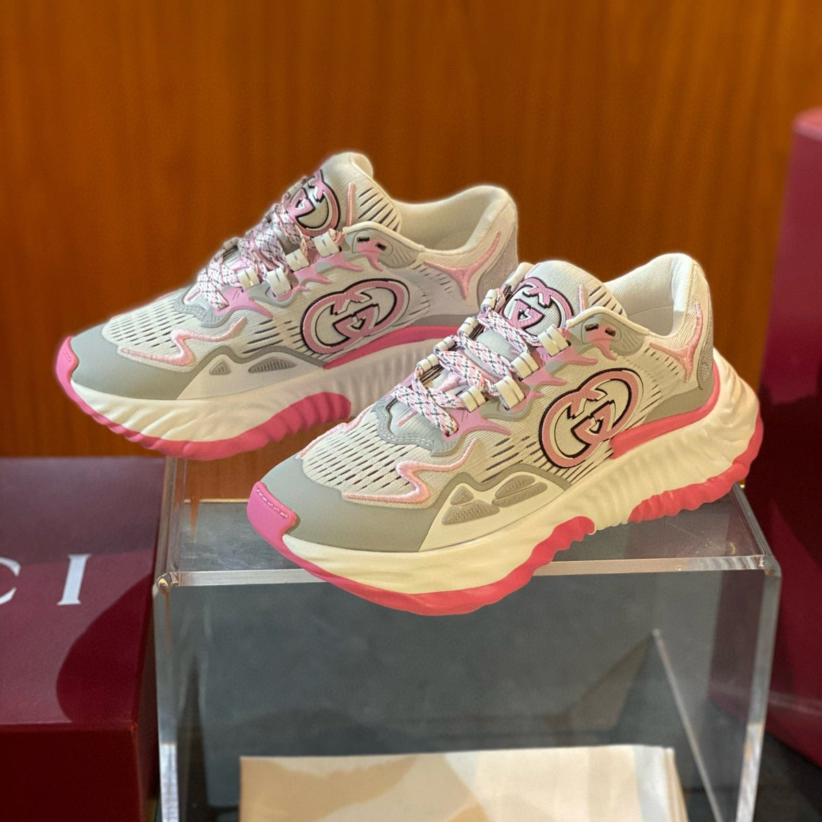 Gucci Shoes- Gucci Ripple Sneakers Comfortable Everyday Designer Shoes