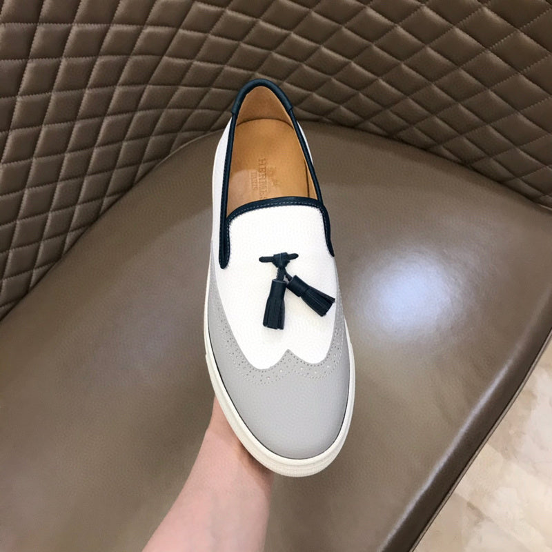 Hermes shoes Style 220 - close-up of premium leather craftsmanship