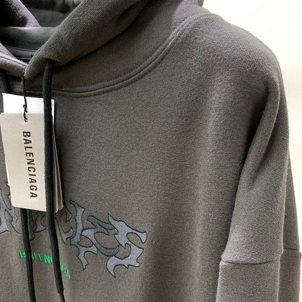 Close-up of Balenciaga designer clothing craftsmanship
