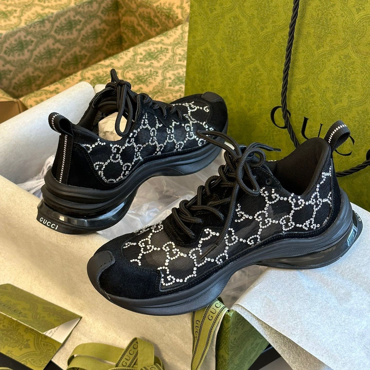 Gucci Shoes- Gucci Run Trainers Premium Designer Casual Shoes
