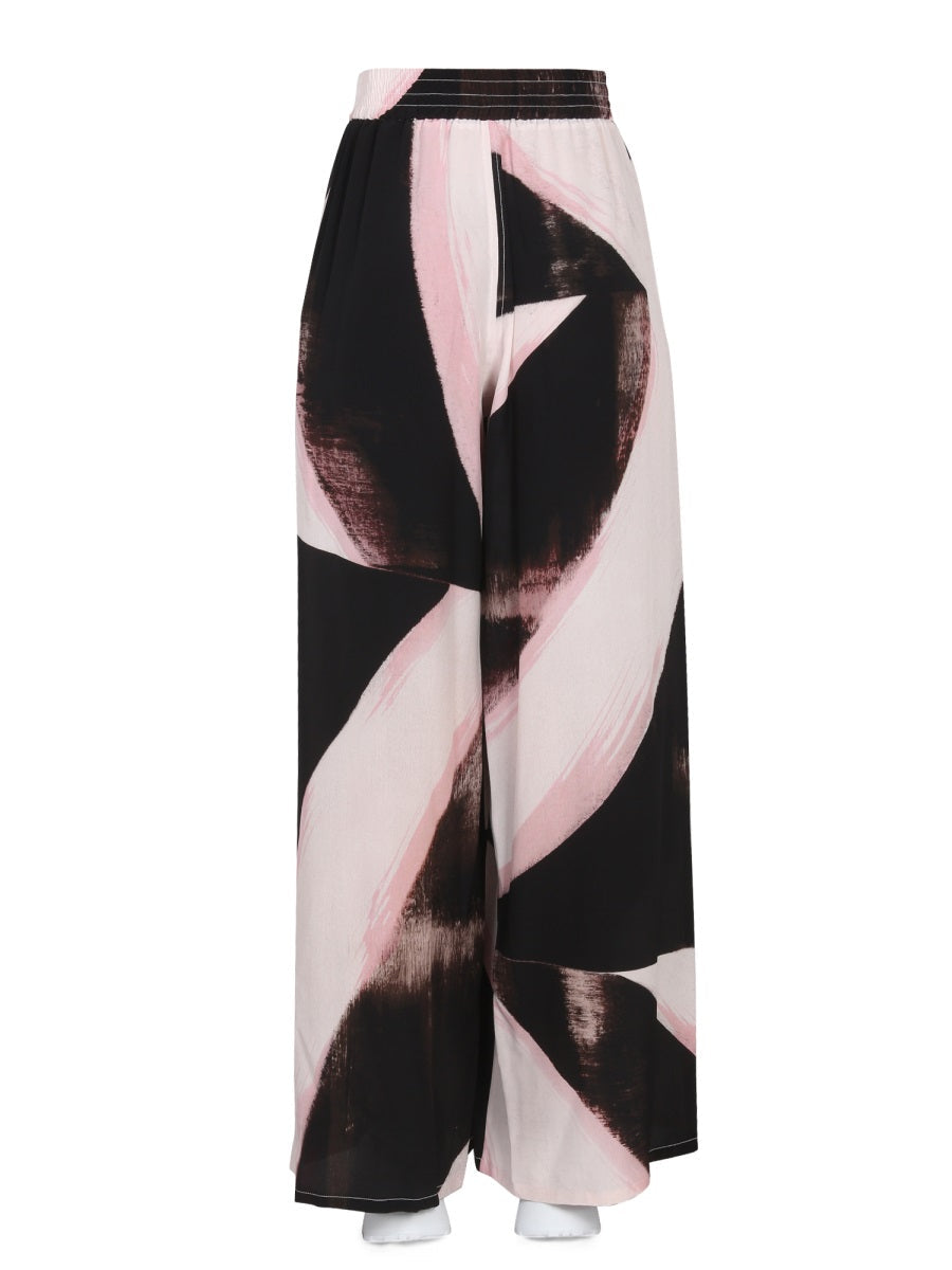 Alexander McQueen Pants? Alexander Mcqueen Women Brushstroke Graphic Pants Premium Designer Casual Trousers