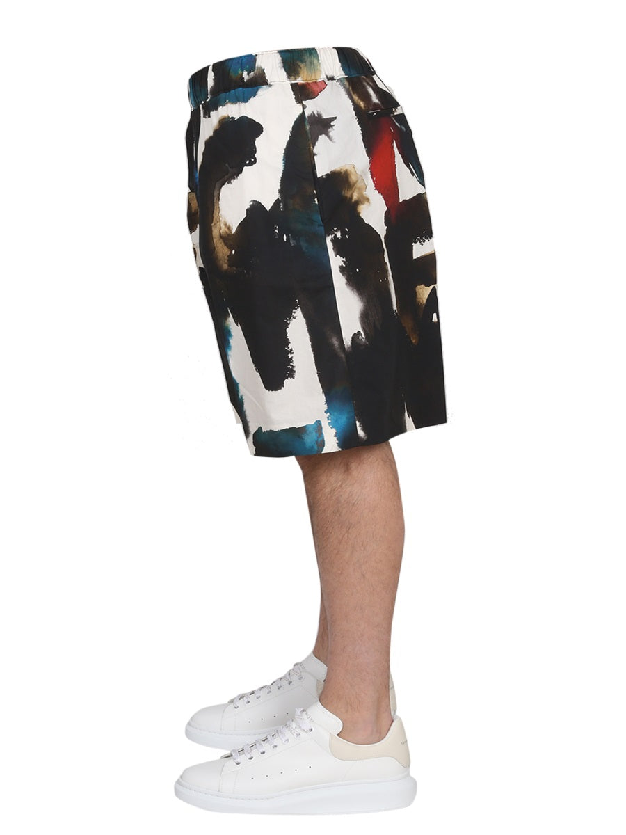 Alexander McQueen Accessories? Alexander Mcqueen Men Bermuda With Logo Print Premium Everyday Designer Accessory