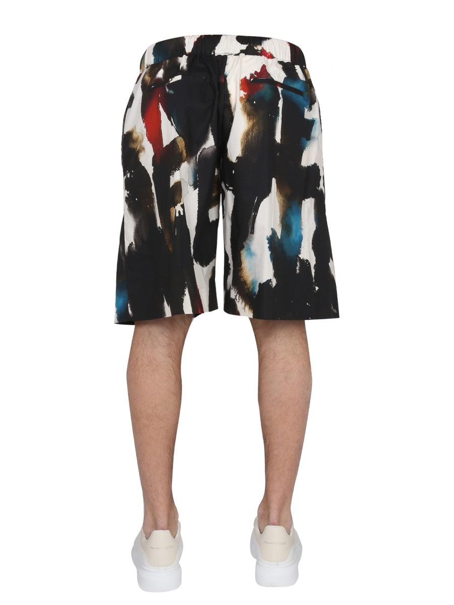 Alexander McQueen Accessories? Alexander Mcqueen Men Bermuda With Logo Print Premium Everyday Designer Accessory