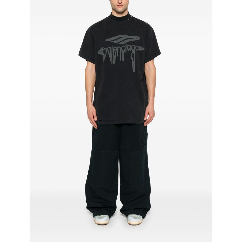 Balenciaga Pants? Balenciaga Blue Trousers - Loose Fit Men Premium Designer Casual Trousers
