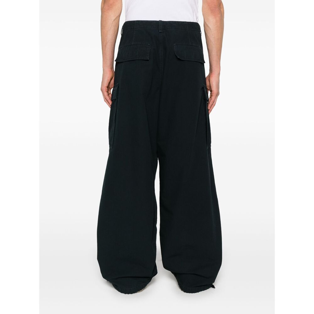 Balenciaga Pants- Balenciaga Blue Trousers - Loose Fit Men Premium Designer Casual Trousers