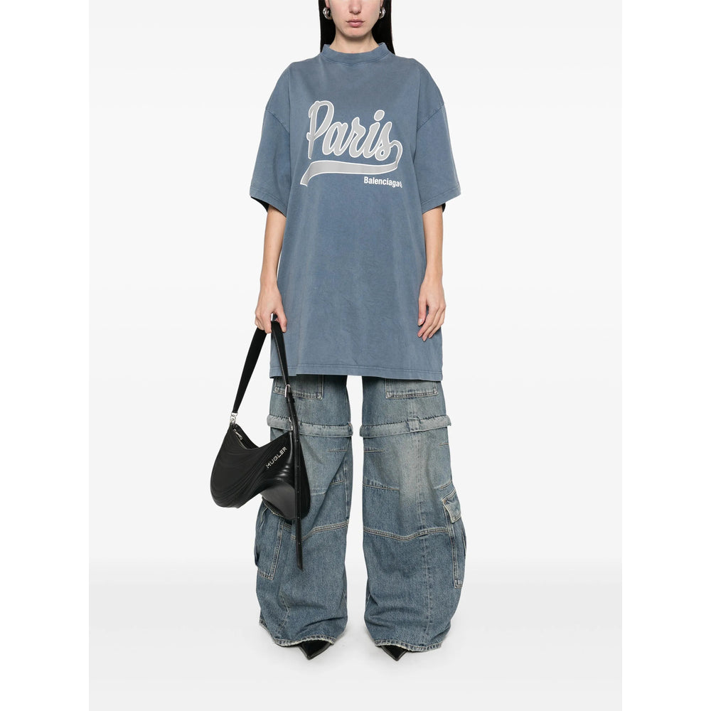 Balenciaga T-Shirts? Balenciaga Blue T-Shirts & Vests - T-Shirts Men Casual Everyday Designer Tee