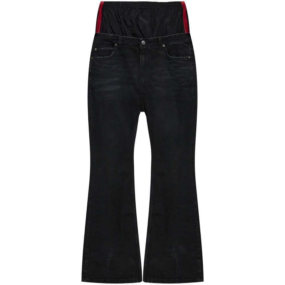 Balenciaga Shoes Balenciaga Black Denim - Bootcut Jeans Men Luxury Lifestyle Designer Footwear