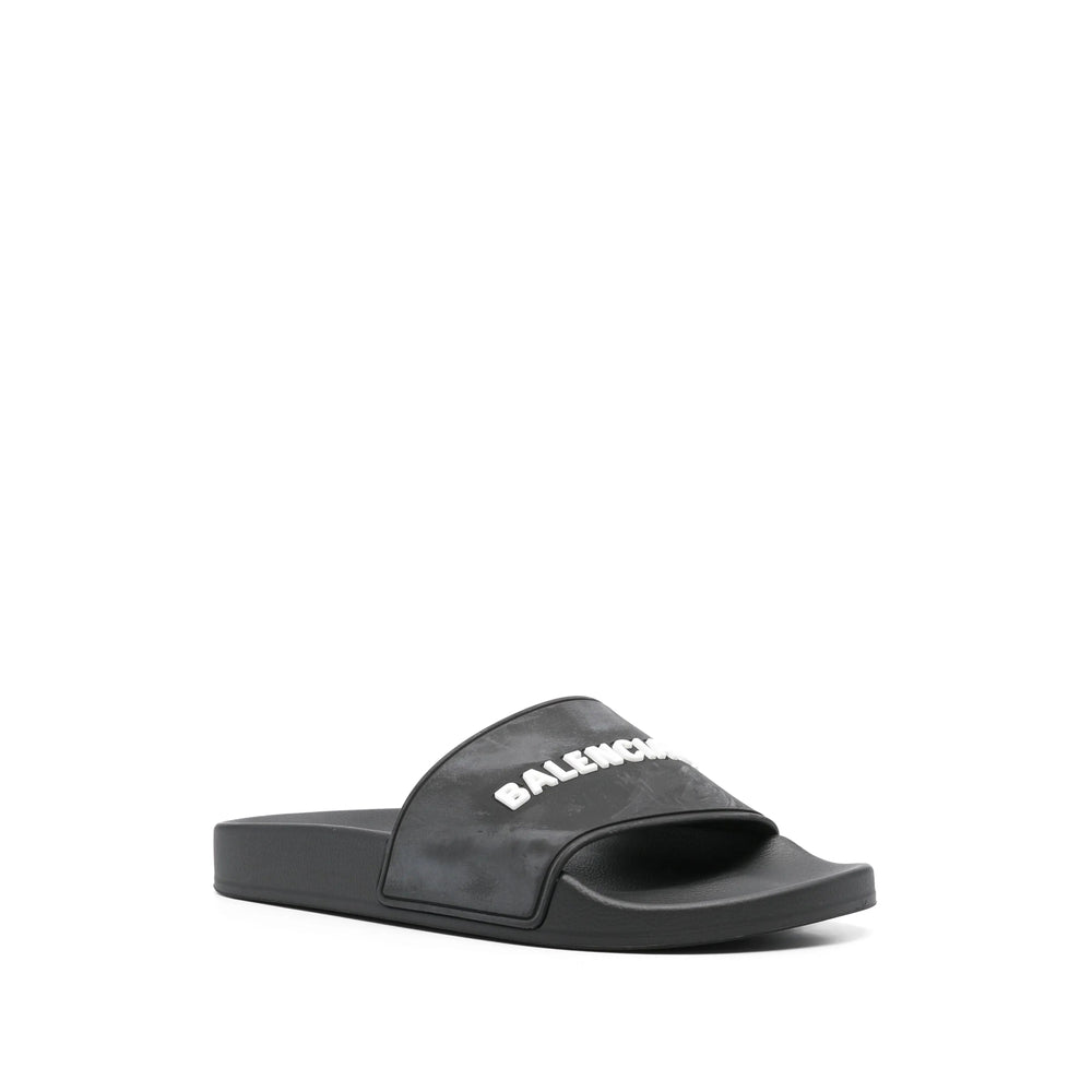 Balenciaga Shoes Balenciaga Black Flip-Flops & Slides Women Premium Designer Casual Shoes
