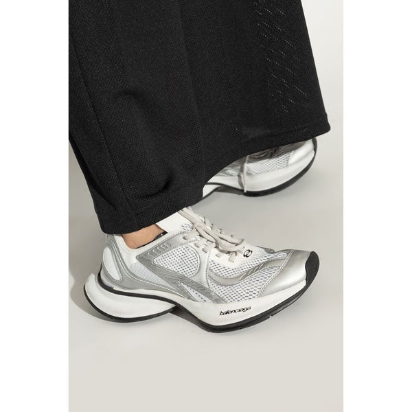 Close-up of Balenciaga athletic hardware and fine stitching