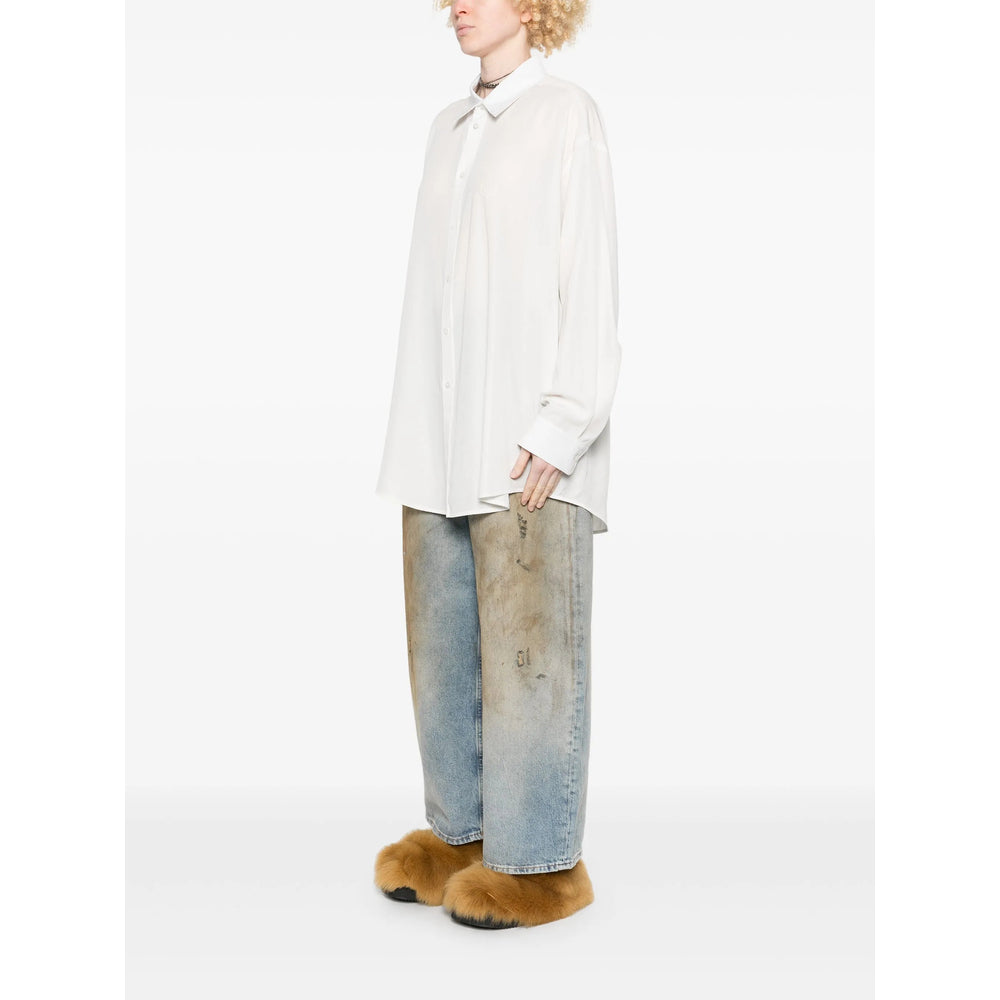 Balenciaga Tops? Balenciaga White Tops - Shirts Women Elegant Everyday Designer Top