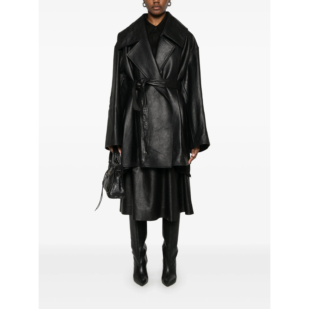 Balenciaga Jackets- Balenciaga Black Jackets - Leather Jackets Women Stylish Everyday Designer Outerwear