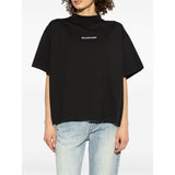 Close-up of Balenciaga tee shirts hardware and fine stitching