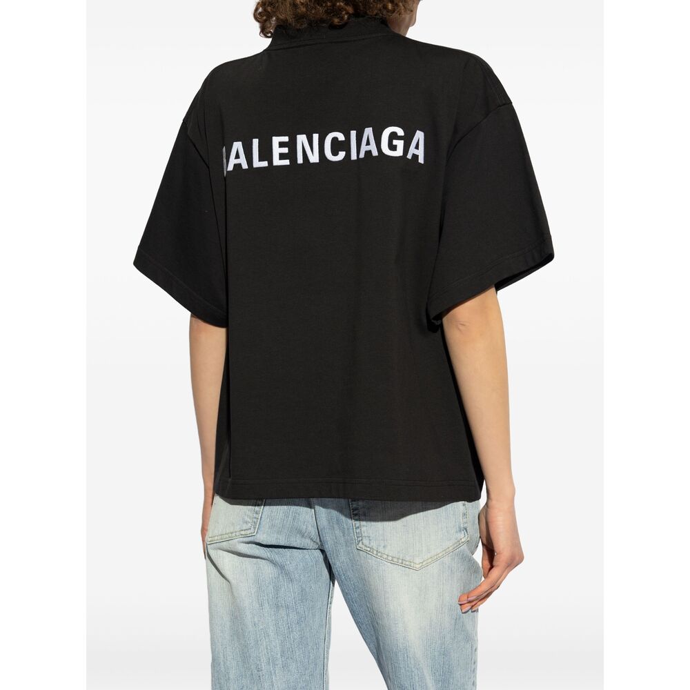 Balenciaga T-Shirts? Balenciaga Black Tops - T-Shirts & Jerseys Women Casual Everyday Designer Tee