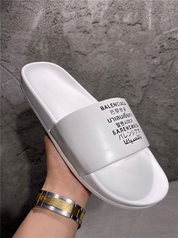 Balenciaga Red Platform Sandals - Heel Detail View
