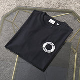 Close-up of Burberry t-shirt craftsmanship
