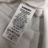 Close-up of Burberry t-shirt craftsmanship